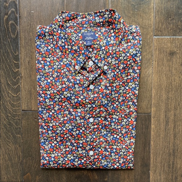 J.Crew Floral Short Sleeve Shirt - Picture 1 of 6